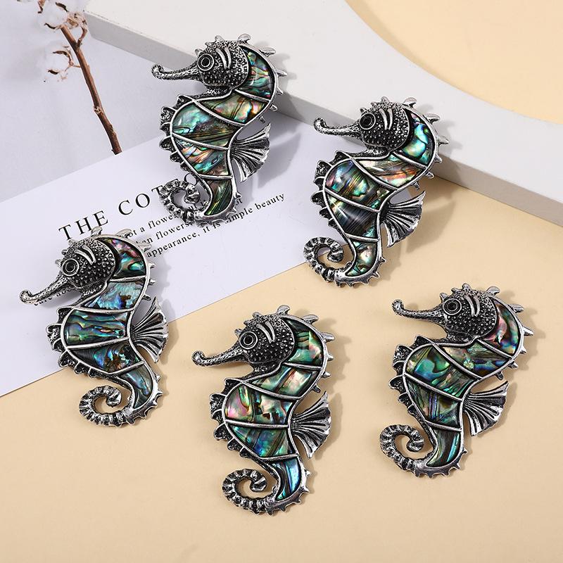 1шт натуральный кулон в виде раковины морского ушка, подвески в форме бегемота для изготовления ювелирных изделий своими руками, аксессуары для ожерелья, подвесные броши, подарки на Хэллоуин 56x40 мм