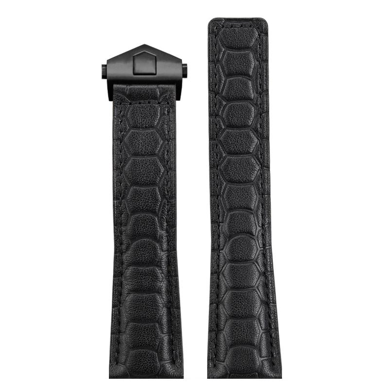 22 мм Ремешок из коровьей кожи Для часов Heuer F1 Racing WatchBand Aquaracer 300 Складная застежка Ремень для часов Carrera Мужской ремешок для часов TAG Heuer Браслет