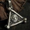 Ожерелье с подвеской «Всезнающий глаз» в стиле ретро для мужчин, модные аксессуары в стиле хип-хоп-панк