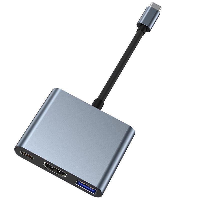 Конвертер USB-C в HDMI 4K для Switch - Адаптер три-в-одном