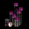 10Pcs 5/7/10/14/18/20/26Ml Tiny Glass Jar Bottles With Aluminium Lid Storage Jar