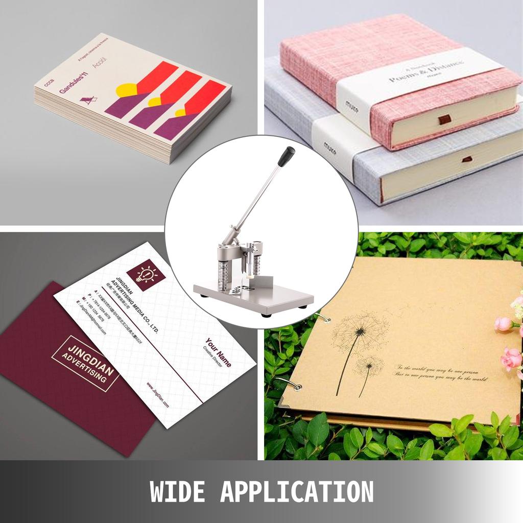 VEVOR Ручной резак для закругления углов с устройством для прижима бумаги, высота резки 30 мм, сверхмощный для полиграфической упаковочной промышленности