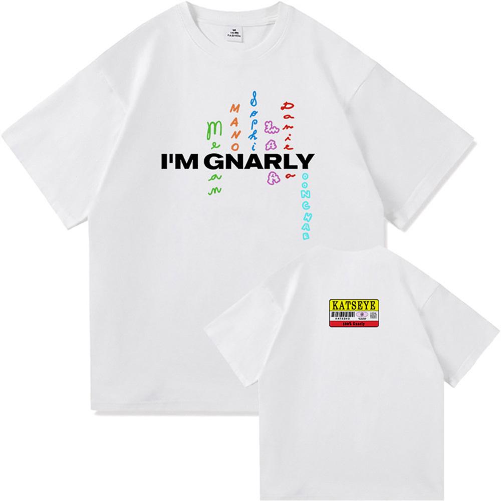 Fashion 2025 KATSEYE Gnarly Merch TShirt Men Women Short Sleeve Crewneck Summer Cotton Tee Shirt Streetwear