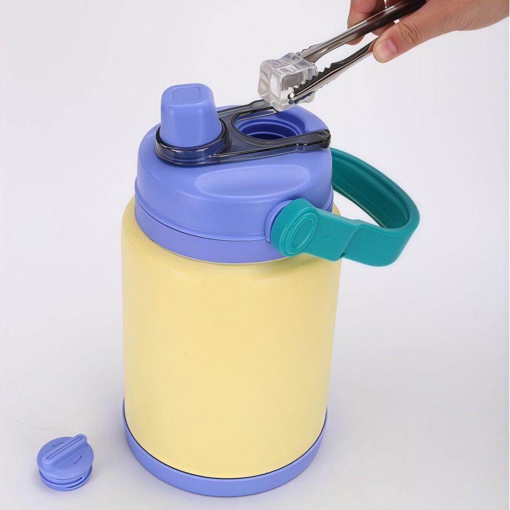 2800ml Thermal Cup 304 Stainless Steel Vacuum Straw Cup NEW Sports Kettle Cup  Outdoor