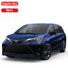 Автомобильное заднее крыло для Toyota Sienna 2023, аксессуары 2022, краска для выпечки, брызговики, передние брызговики, брызговики