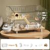Large Double Layer Acrylic Pet Cage Transparent Color
