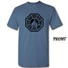 Unisex Cotton Short Sleeve Dharma Initiative Flame Brand  Shirt Multiple Sizes and Colors