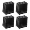 4pcs Furniture Leg Pad Square Plastic Anti Skid Furniture Leg Pad Cover Floor Protector for Chair Desk