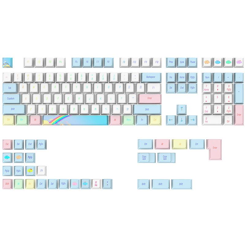 Колпачок для ключей из нектарина из ПБТ MOA/XDA/Cherry Profile, двойной колпачок для ключей, термосублимационная механическая клавиатура для индивидуальной настройки