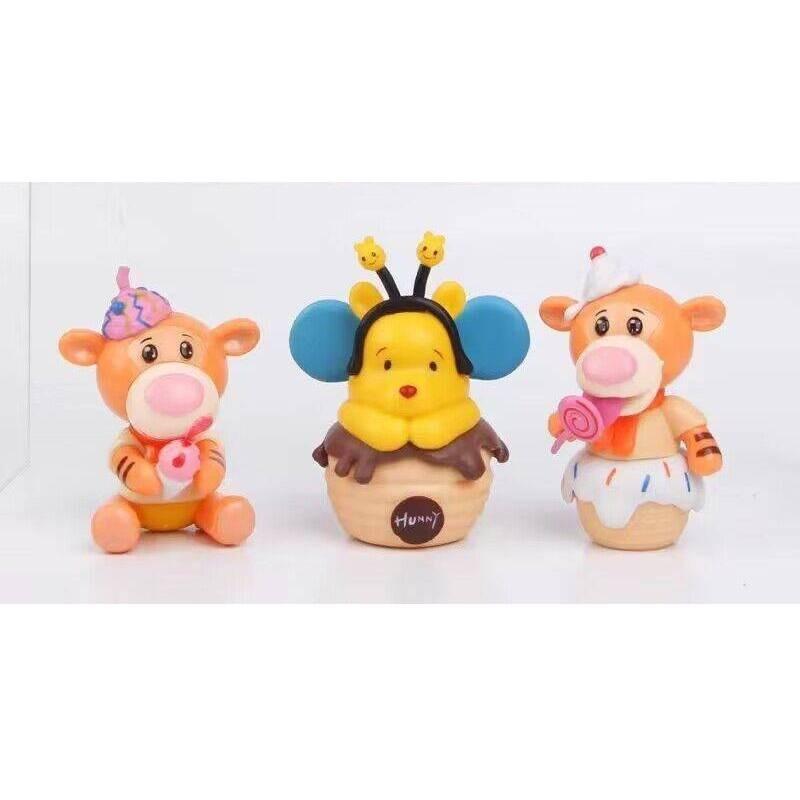 Cute 4th Generation Winnie The Pooh Tigger Piglet Eeyore Toy Figure Doll 8cm Plastic/plastic Anime Character Other