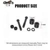 TDZ Пара Черный 2'' Дюйма Подъем Руля Райзеры Удлинитель Для Harley 1-1/4'' Рулей Черный Мотоциклетные Проставки