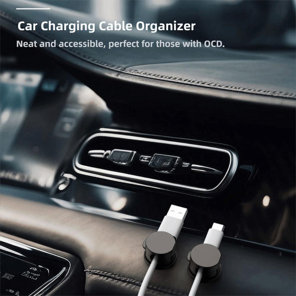 3Pcs Magnetic Cable Organizer Adjustable Cable Clips Wire Arrangement Cord Holder Office Desk