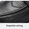 British Style Split Leather Men's Casual Business Lace Up Moccasin Shoes Comfortable Non Slip Fashion Black Dress Formal Casual Leather Shoes