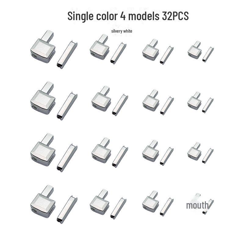 Комплект для ремонта металлической молнии с аксессуарами для двухстороннего открывания