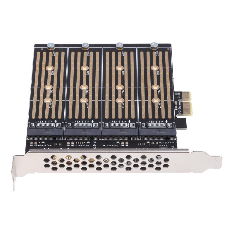 PCIE 1 до 4-х отсеков для m.2 B для адаптера типа ключа r SSD для PCI-E NGFF pansion Card 1 до 4 портов тендер для