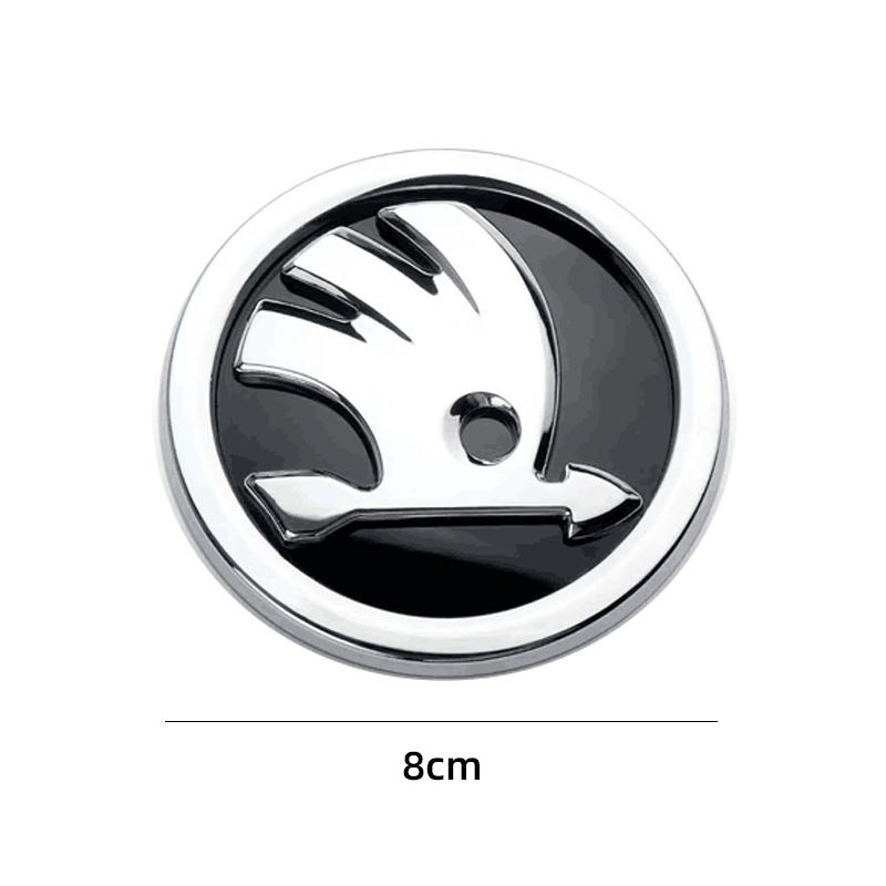 2025 Hot 80mm 90mm ABS Emblem For Skoda Fabia 1 2 Octavia a7 RS Superb Rapid Yeti Karoq Vision Car Head Front Rear Boot Tailgate