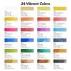 Paul Rubens Watercolor Paint Set, 24 Colors Solid Watercolor Paints, Easy to Blend and Diffuse Watercolor Palette, Compact and Portable Travel