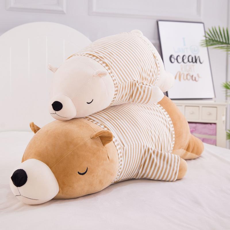 Creative Polar Bear Hug Pillow Bear Plush Toys Software Doll Children Doll Girls Birthday Gift