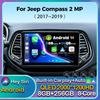 Android 14 Carplay Auto WIFI+4G Car Radio For Jeep Compass 2017 2018 2019 Multimedia GPS Video Player Stereo 2din Dsp Head Unit