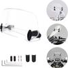 Universal Motorcycle Windshield Extension Adjustable Spoiler Clamp-On Windscreen Deflector for BMW KAWASAKI YAMAHA HONDA SUZUKI