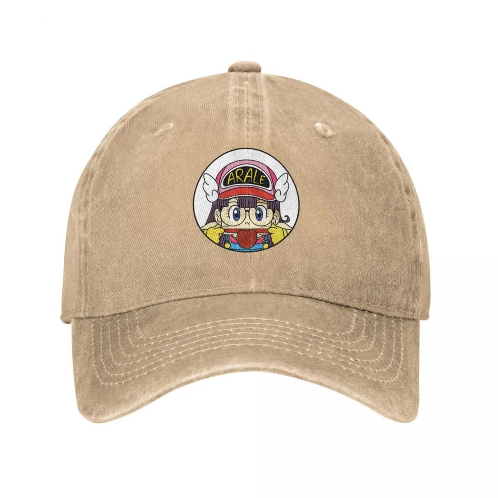 Graphic Arale Anime Dr Slump Custom Retro Denim Washed Baseball Caps For Women Cowboy Dad Hats Camping Peaked Cap
