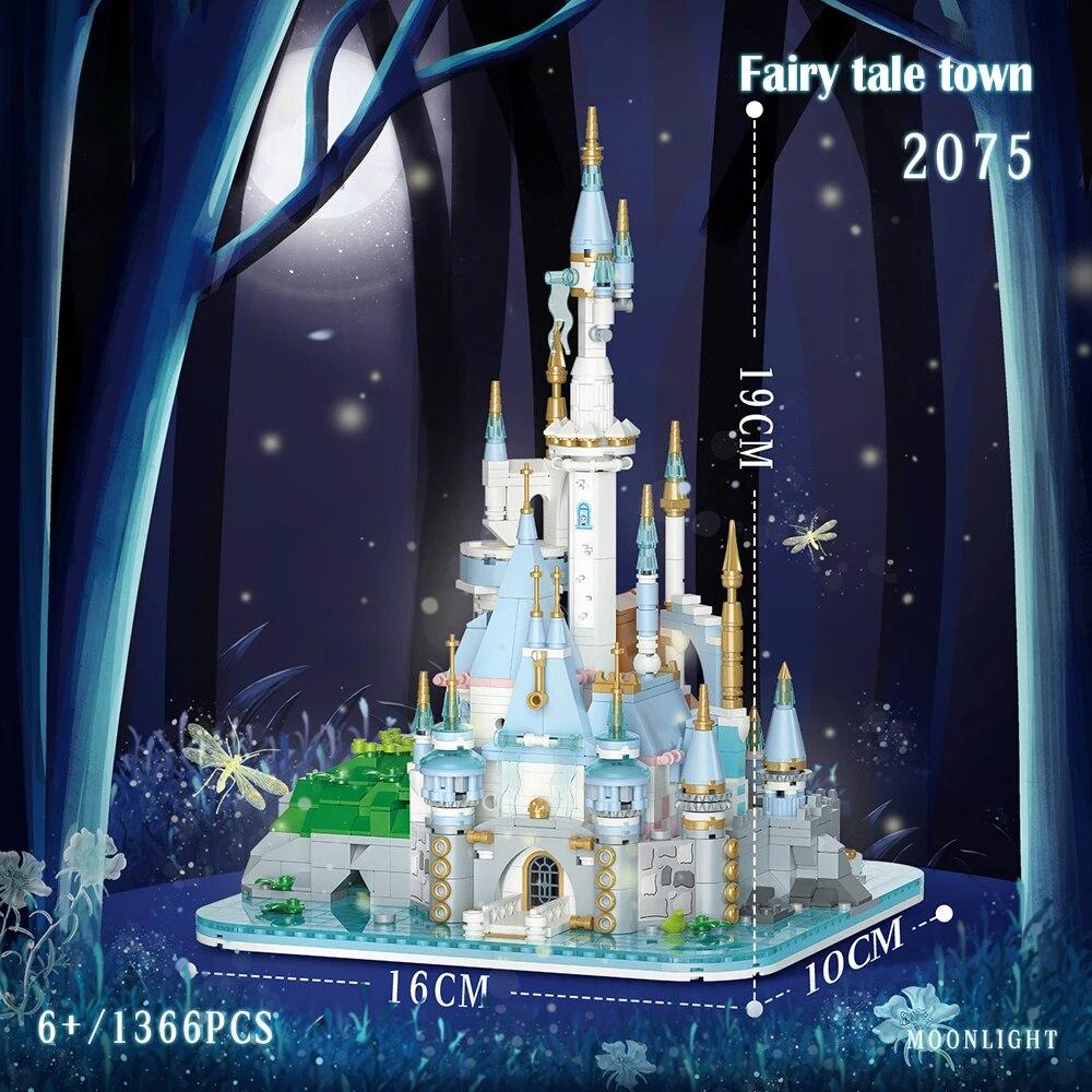 TOYLINX DIY Модель 1366 Деталей Набор Строительных Блоков Замок Принцессы Конструктор Кирпичики Сборная Игрушка для Детей и Взрослых с Коробкой