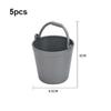 5pcs 6 Colors Doll Miniature Bucket Model Mini Children Beach Small Bucket