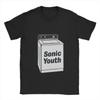 2025 Sonic Youth Rock Band 100 Cotton T Shirt For Men Summer T-Shirts O Neck Harajuku Tees Oversized Logo Clothes