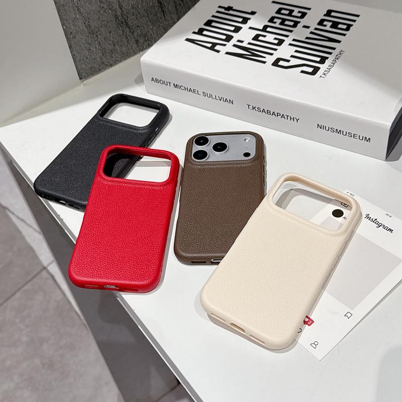 Luxury Leather Texture Soft Phone Case For For Iphone 11 12 13 14 15 16 17 Pro Max Plus Air Shockproof TPU Bumper Back Cases Cover