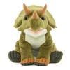 COLORATA Triceratops Plush Toy Gentle Stuffed Dinosaur Toy Gift Present Read 2 Christmas Christmas Present (M Size/Sitting Series) Touch/Realistic
