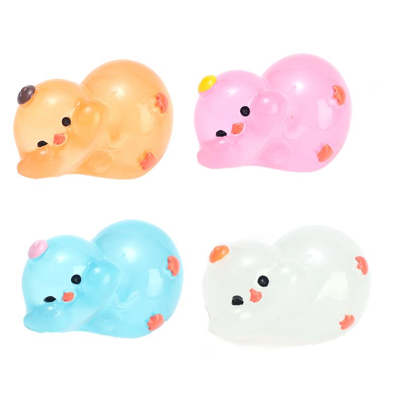 New Luminous Cute Duck Car Ornaments Auto Centre Console Dashboard Mirror Decorations DIY Garden Micro Landscape Accessories