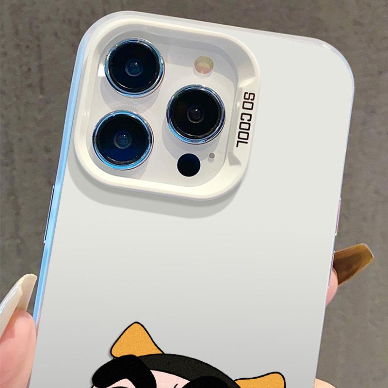 Чехол для iPhone 17 с лицом Син-тяна, серебристый, подходит для Apple 15 Pro Max/14 Pro/13/16 Pro