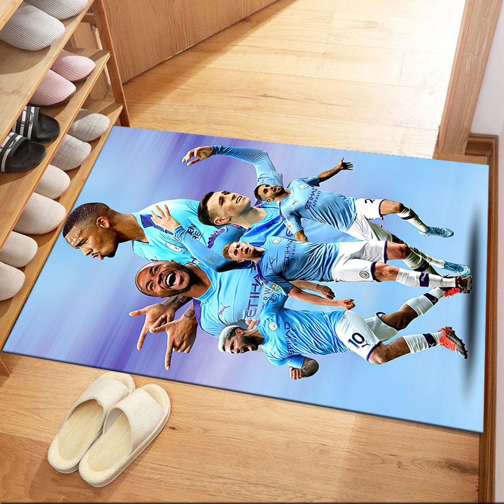 Manchester City Area Rug Design For Entryway Game Room Decorate Room Dining Room Antislip Rug Office Home Decor