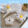Handcrafted Retro Flower Hair Claw Clips For Women Stylish Acetate Head Accessories