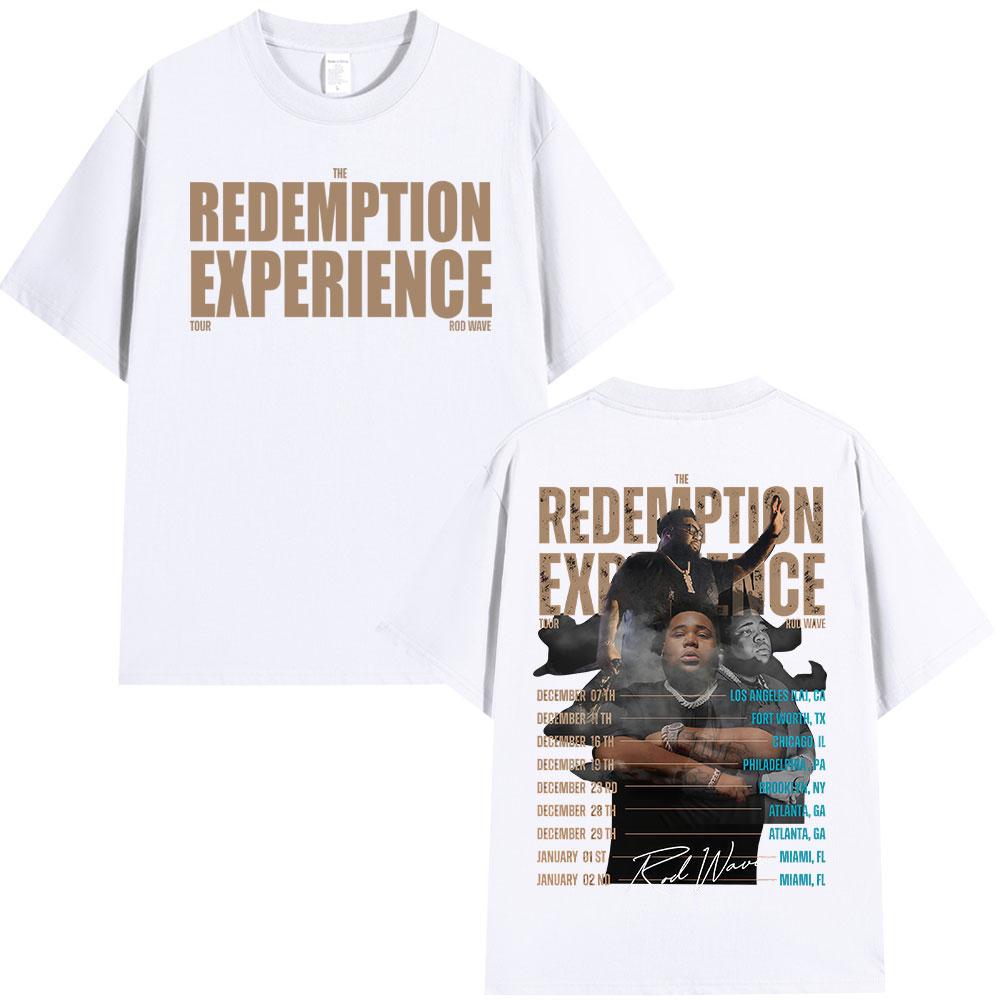 2026 Rap Artist Rod Waves The Redemption Experience Tour Mens and Womens Clothing HipHop Fashion TShirts