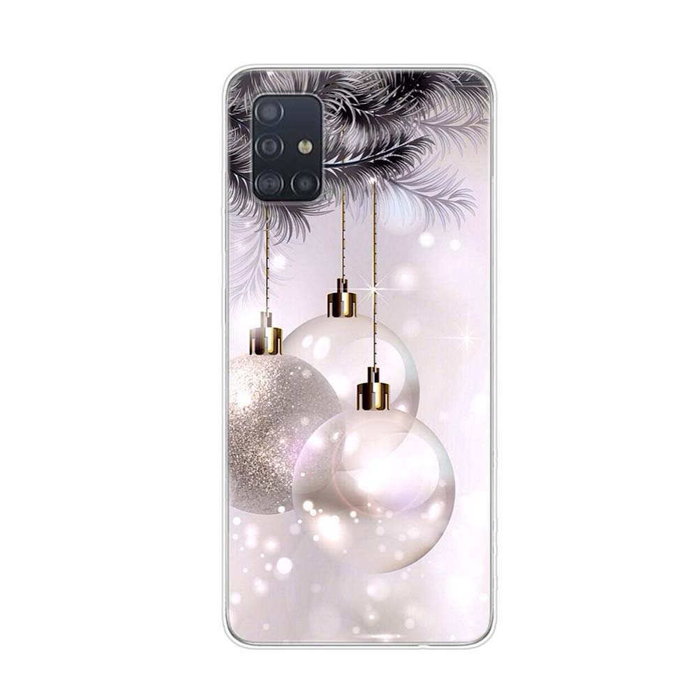 Подарки на Новый год Рождество для Samsung Galaxy A01 A11 A12 A22 A21S A31 A41 A42 A51 A71 A32 A52 A72 A02S Мягкий чехол для телефона