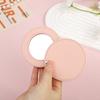 Compact Mirrors Unbreakable Stainless Steel Mirror With Pu Leather Sleeve Mini Portable Makeup Mirror For Purse Pocket Travel