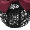 Bowknot Hair Snood Net Elegant Women Barrette Hair Clip Bun Cover for Waitress Nurse Red Bowknot
