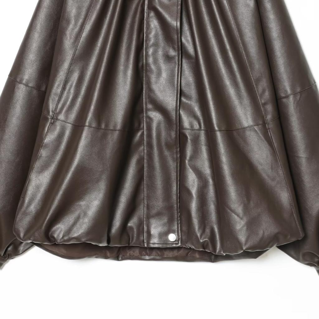 New ZW series leather effect bomber jacket 2969241