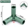 19mm Plastic Gardening Frame Edging Corner Connector Plant Flower Stand Joint DIY Garden Greenhouse Frame Support Rod Adapter