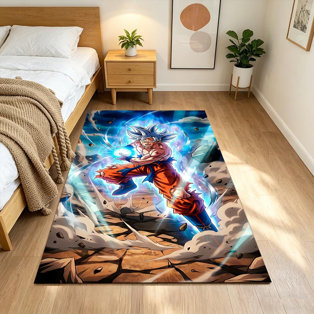 Dragon Ball Warrior Spirit Non-Slip Home Carpet Design for Office Decor Living Room Bedroom Gift