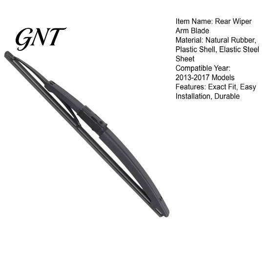Weather Resistant Wiper Blade Rear Arm Blade, 12 Inch Back Windshield Smooth Glass Wiping Strip Wiper, All Original Quality Replacement