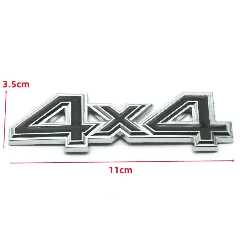 3D Metal Black Silver Red Logo 4X4 Emblem Car Fender Badge Trunk Decal For Jeep 4X4 Sticker Auto Accessories ALU1