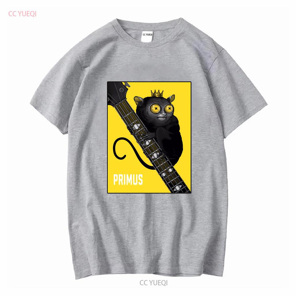 Футболка с принтом группы Primus Punk Rock Черная Хлопок Все размеры от S до 5XL JJ2358 винтажная Стирка Графический дизайнер Одежда Универсальная Мягкая