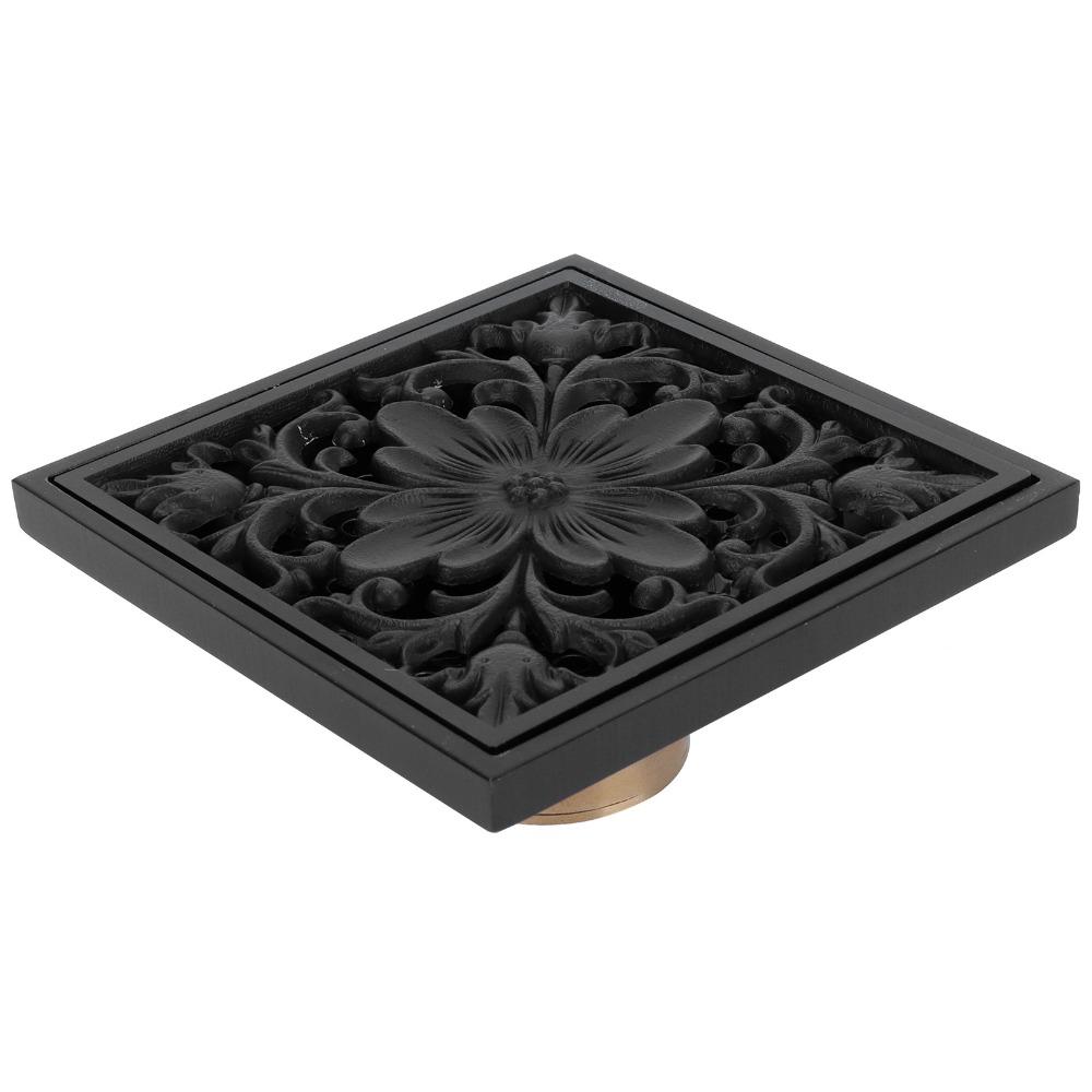 Square Shower Drain 10x10cm / 3.94×3.94inch Floor Drain Universal Fit Floor Strainer Kitchen