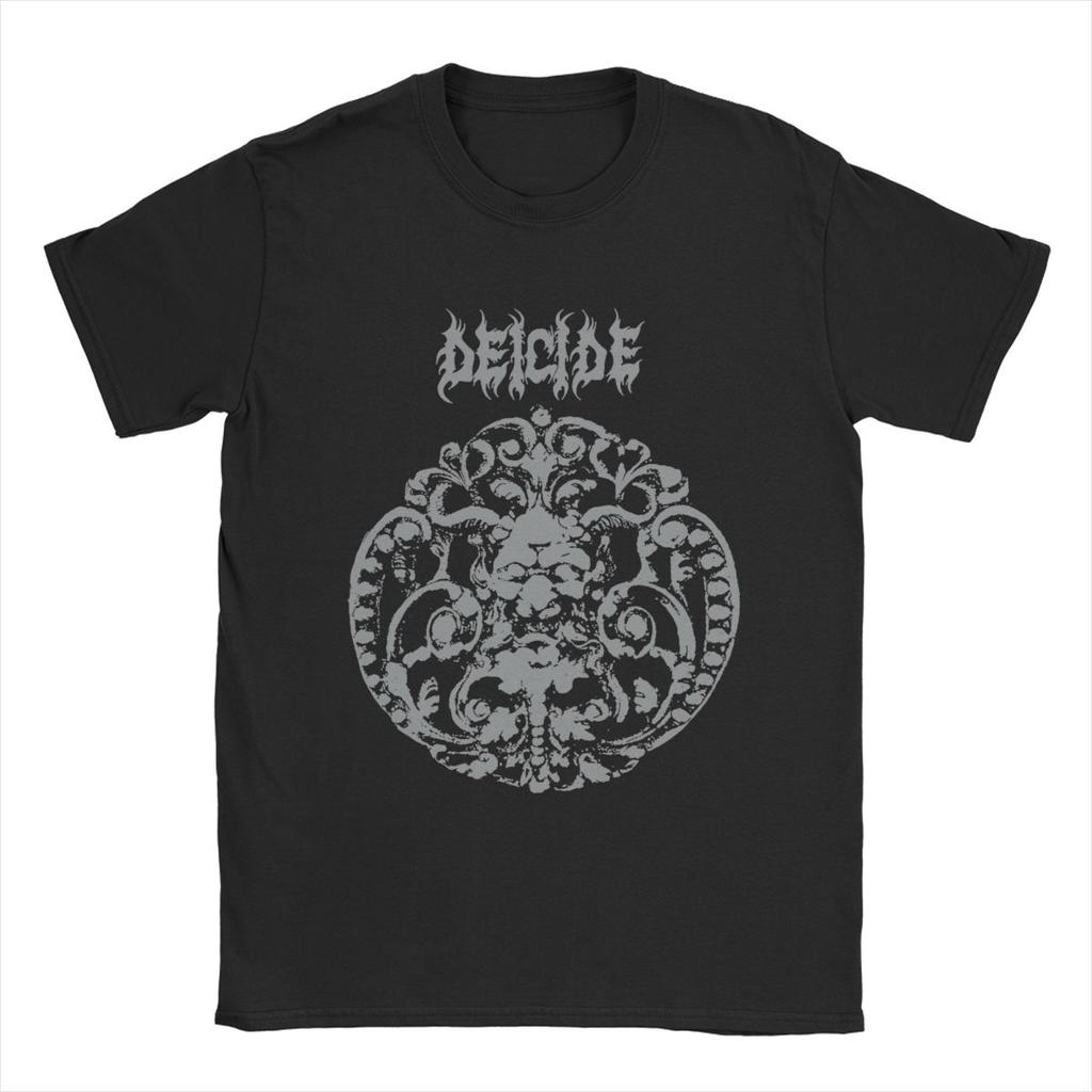 Мужская футболка Deicide Novelty Хлопковая футболка с коротким рукавом Футболки с круглым вырезом и графикой