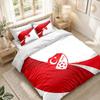 Bedding Set 1 Duvet Cover 2 Pillowcases Turkey Football Print Bedroom Home Decoration