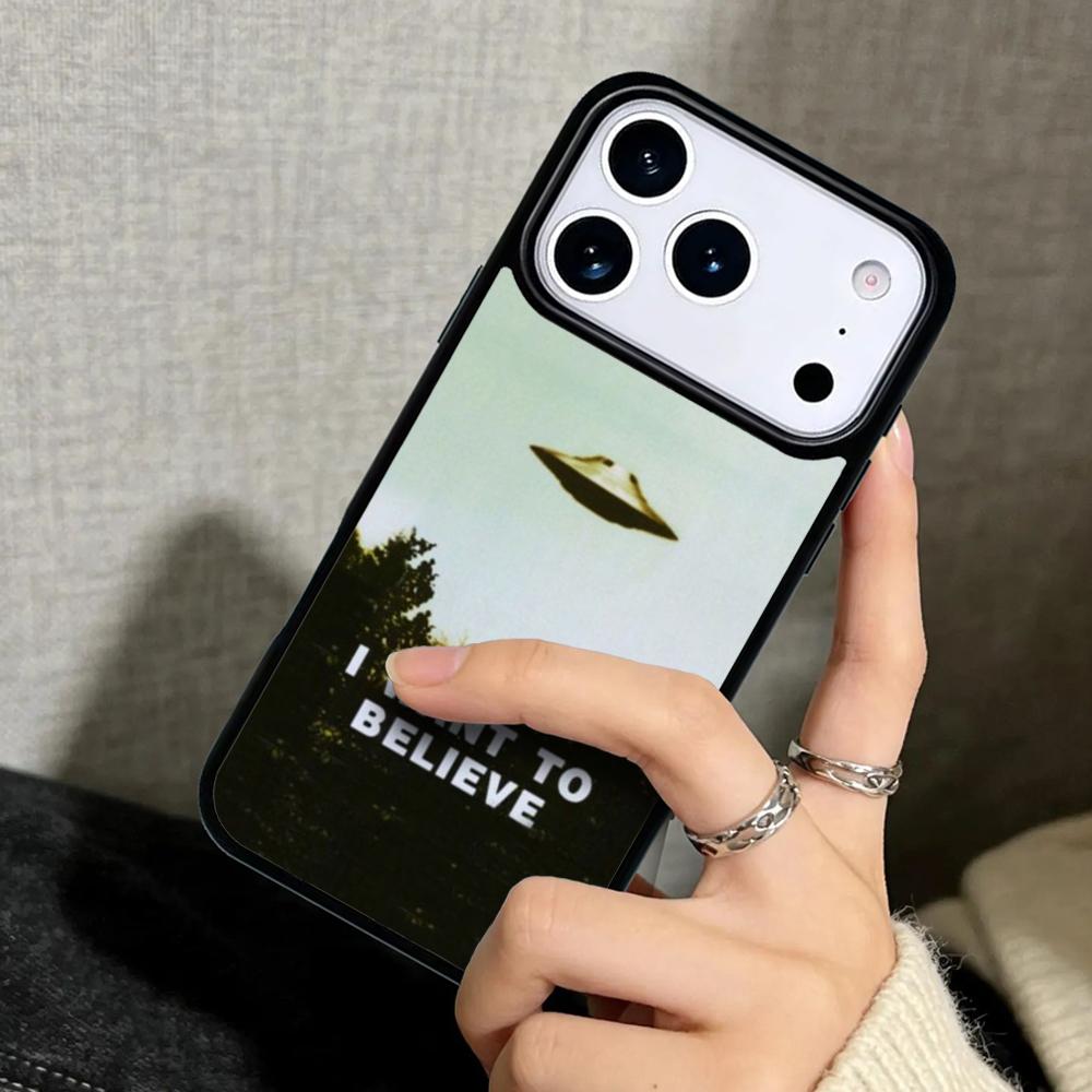 Чехол Case для iPhone 17 Air 16 Pro Max 15 Plus 11 13 Mini 14 12 Задняя крышка телефона Я хочу верить