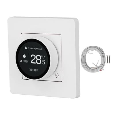 Умный термостат для электрического отопления ZigBee, управление через мобильное приложение, таймер, ЖК-дисплей, регулятор температуры, переключатель, 95-245 В переменного тока, белый