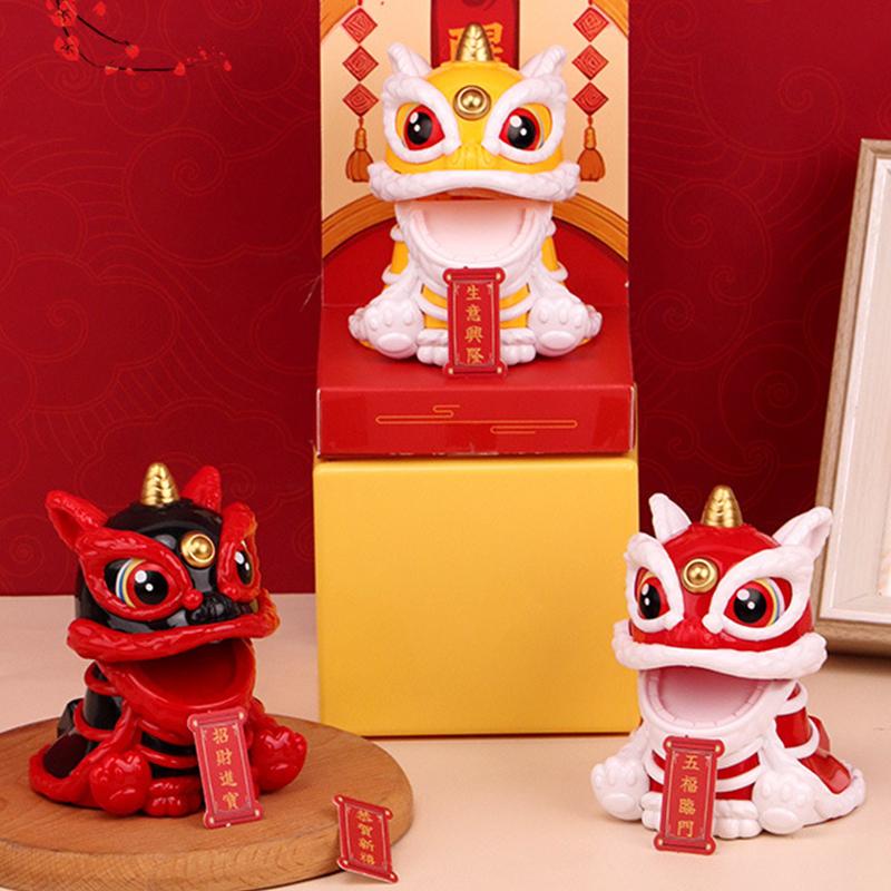 Солнечные фигурки танца льва в китайском стиле приносят богатство, удачу для украшения дома, офиса, рабочего стола, праздничные подарки для друга